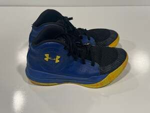 Under Armour Jet 2019 Boys Blue Yellow Sneakers Size 6.5Y 3022121-404